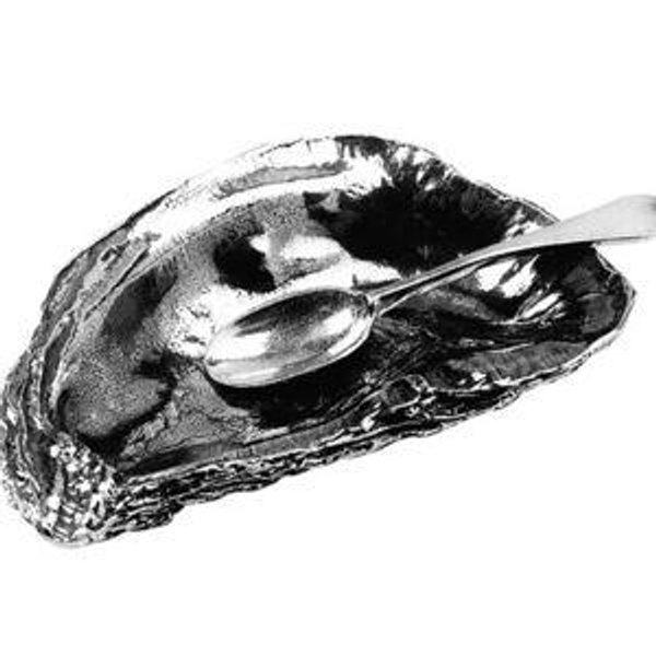 Salisbury Oyster Salt Cellar & Spoon Set