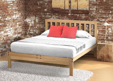 Charleston Platform Bed - Queen, Solid Wood, Made in the USA