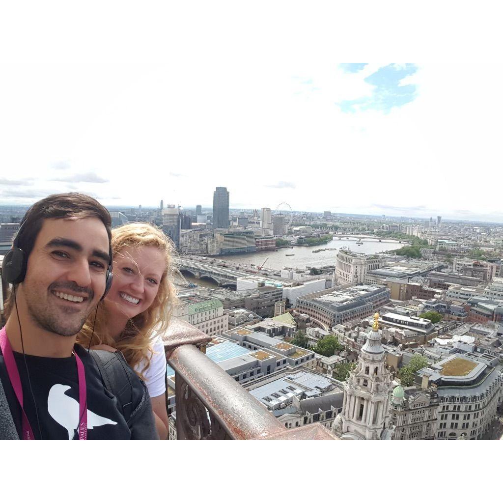 Atop St. Paul's Cathedral in London
