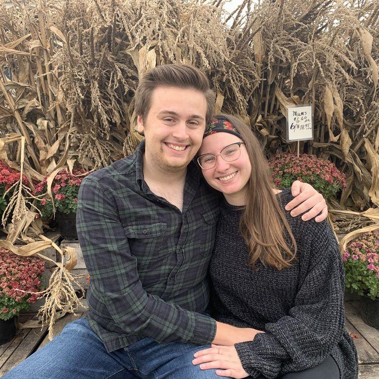 Us at a pumpkin patch