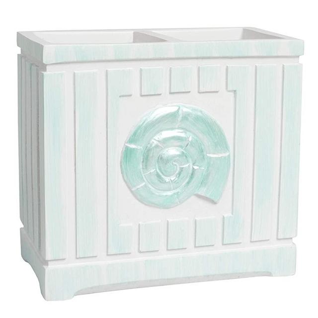 Sweet Home Collection Bathroom Accessories Collection Unique Decorative Beautiful Designs Bath Décor, Toothbrush Holder, Beach Shells