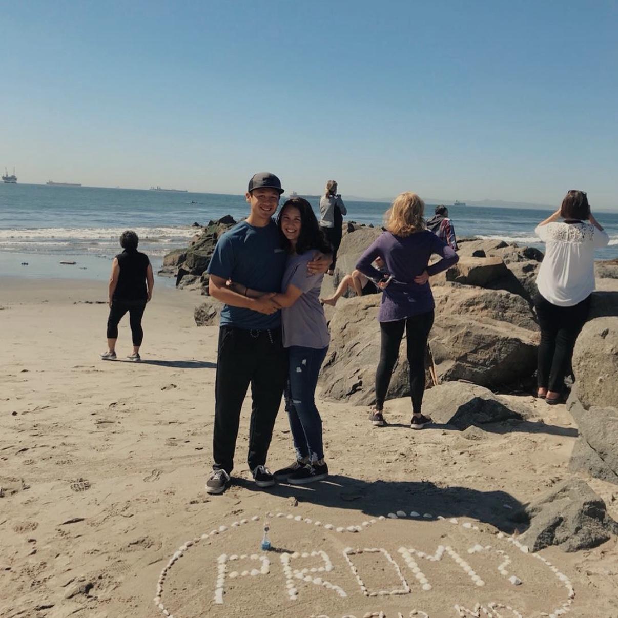 Beach promposal!