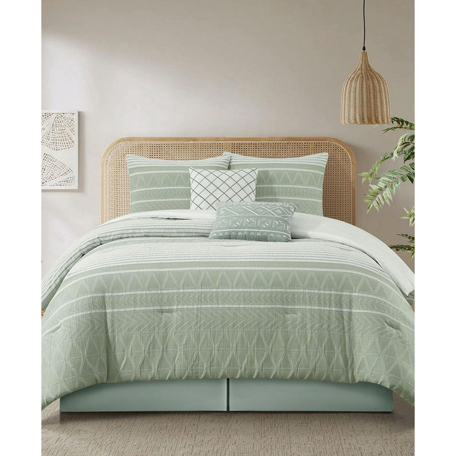 Stratford Park Cleluya Cotton 6-Pc. Comforter Set, Queen