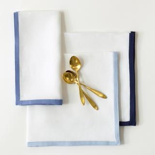 Linen Border Napkin, Set of 4