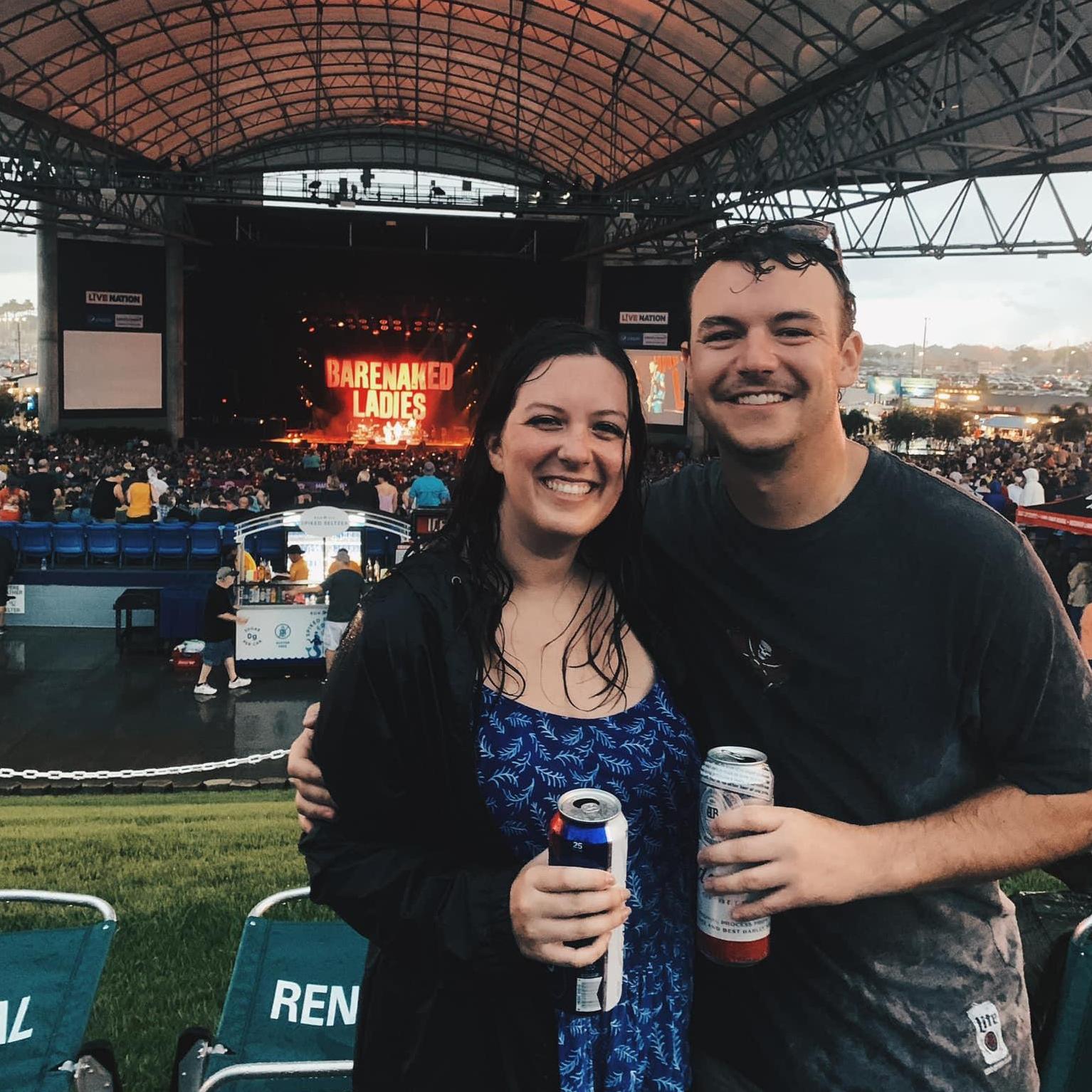 We learned real fast that it's not a concert in Florida if you're not drenched by the end (rain or sweat 🥴)