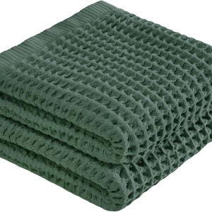 DEMMEX Organic Cotton Waffle Turkish Hand Towels for Bathroom & Kitchen, Large 20x30 in, 100% Oeko-TEX Certified Ultra Soft Turkish Cotton, Lightweight Quick Dry Waffle Weave, Set 2 (Sage Green)