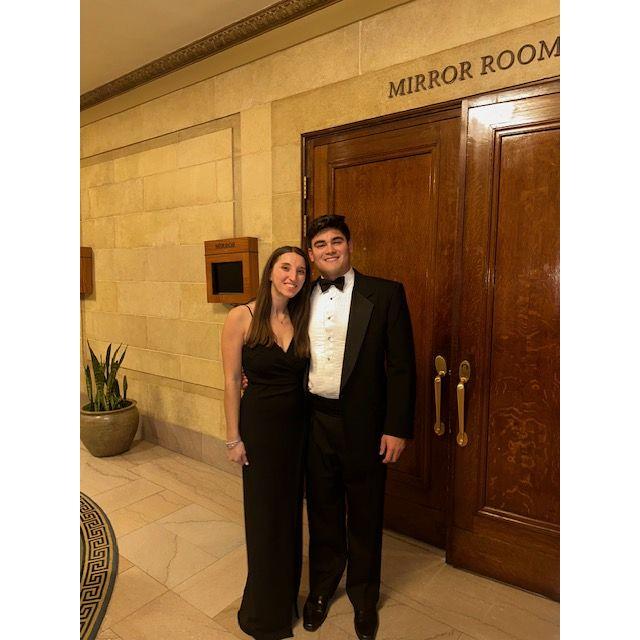 Attending Zac's and Emily's wedding.