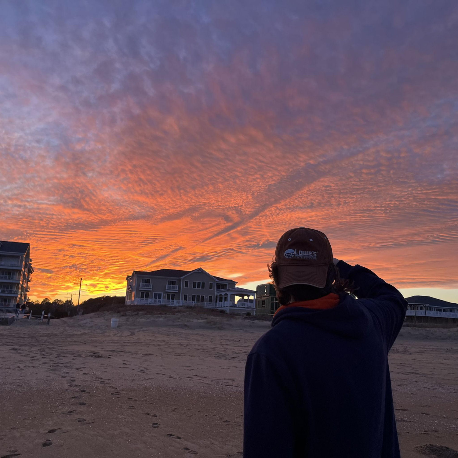 We love watching the sunrise and sunset together, especially at the beach!