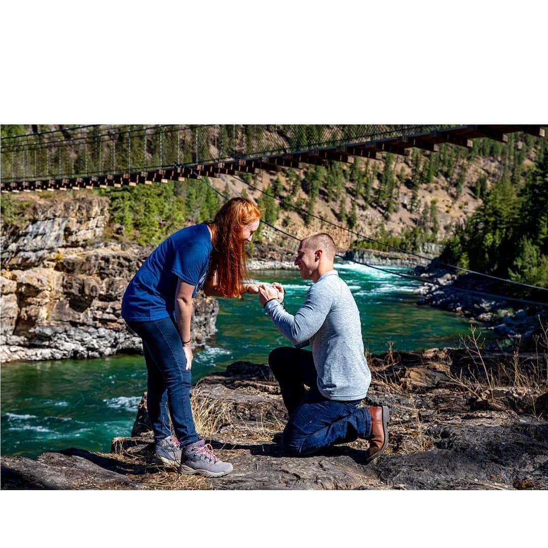 When Ryan popped the question!
Koonetai Falls, MT - 9.03.20