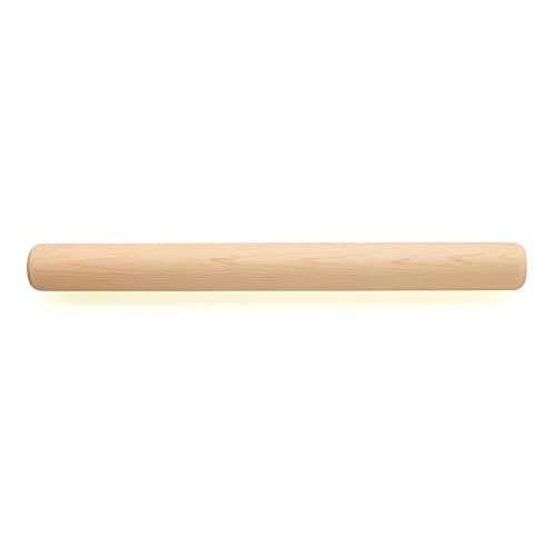 Fletchers' Mill Bakery Rolling Pin, Maple - 18.5 Inch, Professional Rolling Pin for Baking, Pasta, Pie, Cookie Dough, MADE IN U.S.A.