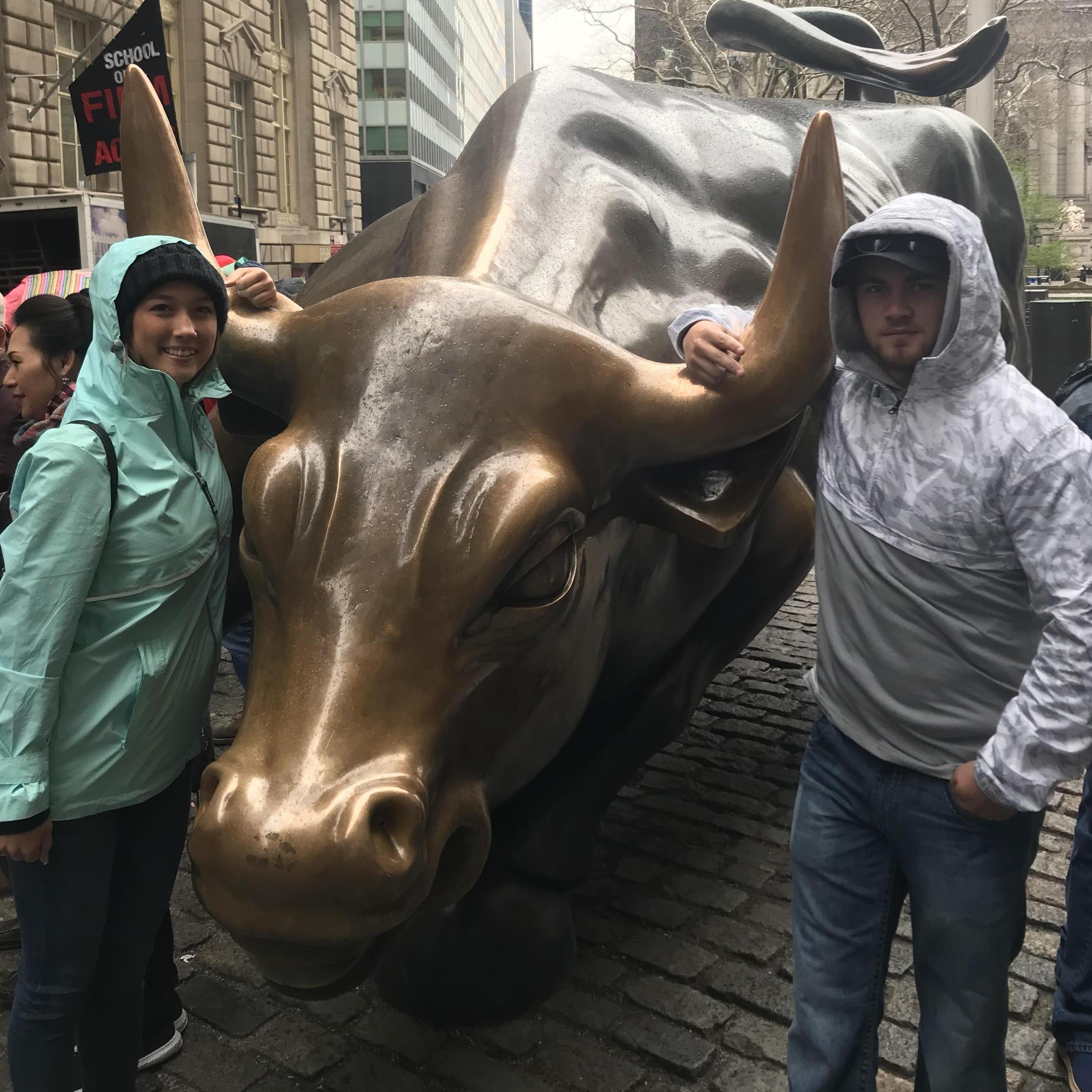 Grabbing the Bull by the horns in NYC!
