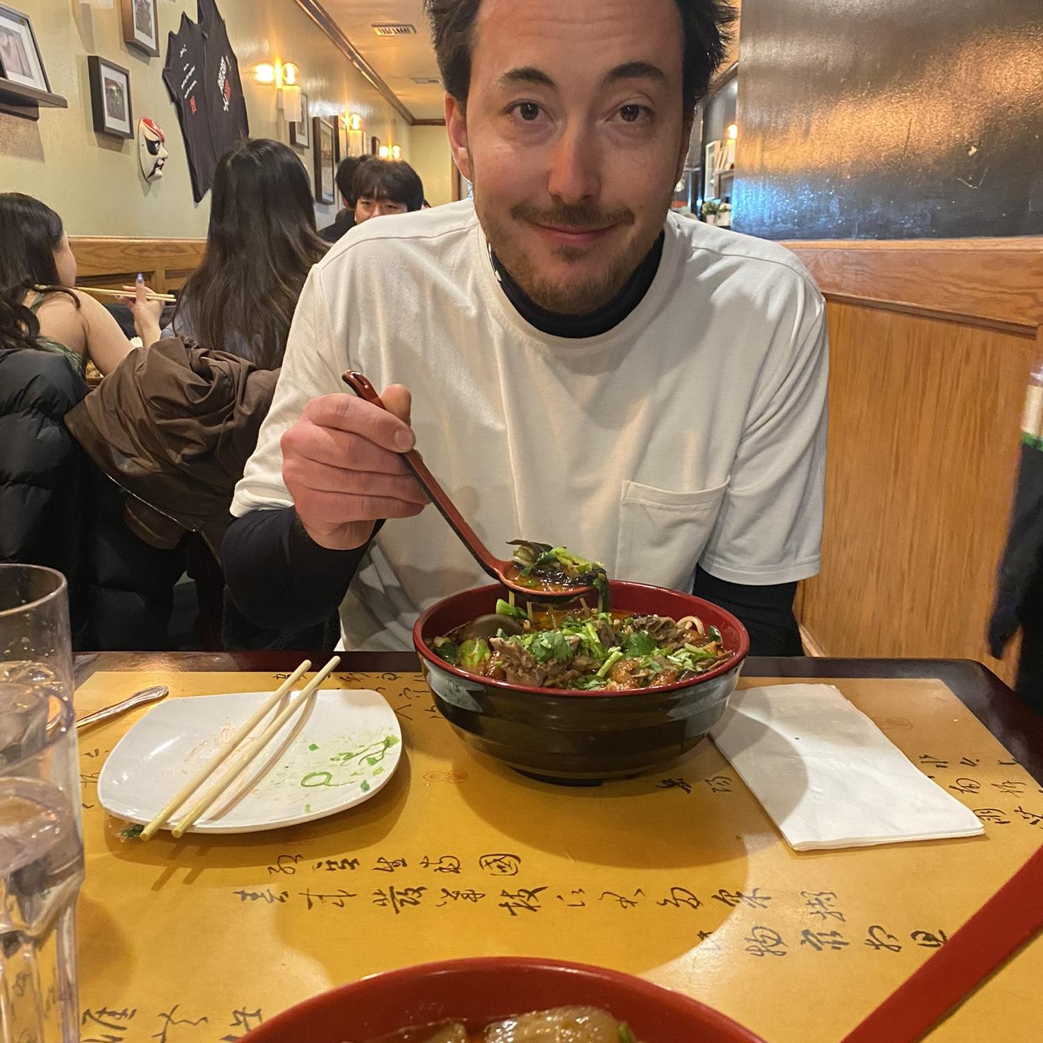 Post Super Bowl Parade bowl of Pho