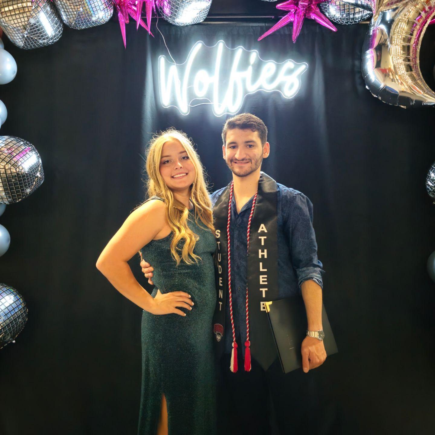 This photo was taken at Wolfies 2023, an event at WOU for athletes.