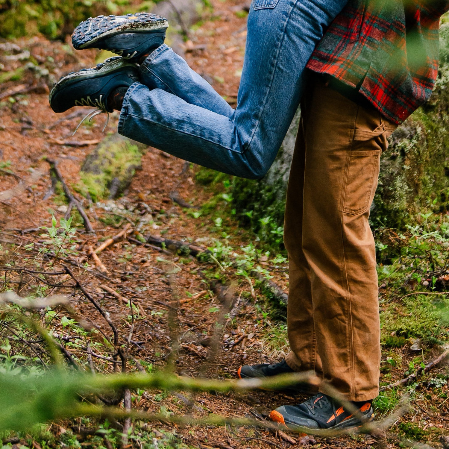 Neil and Alyse love to roughhouse and pick one another up.