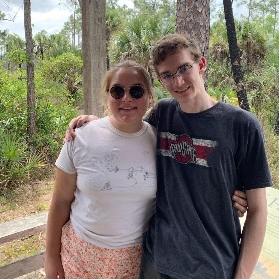 Visiting a nature preserve near Naples, Florida, while visiting grandparents on Spring Break, March 2020