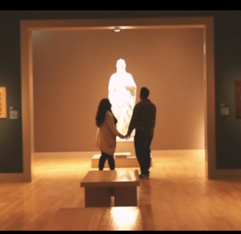 Walking through the Huntington library the day Andrew proposed