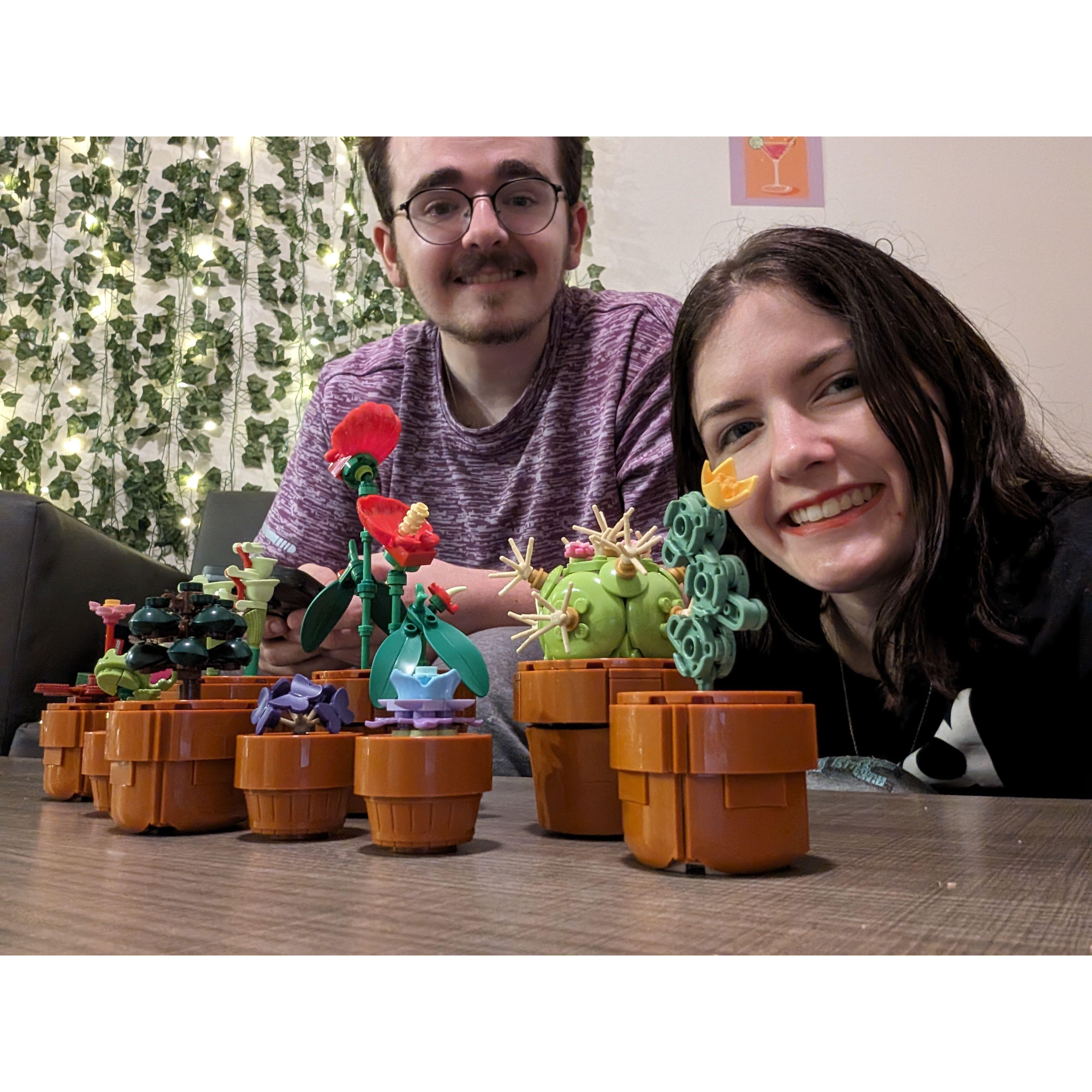 "Tiny Plants" lego set that started our Botanical Lego collection