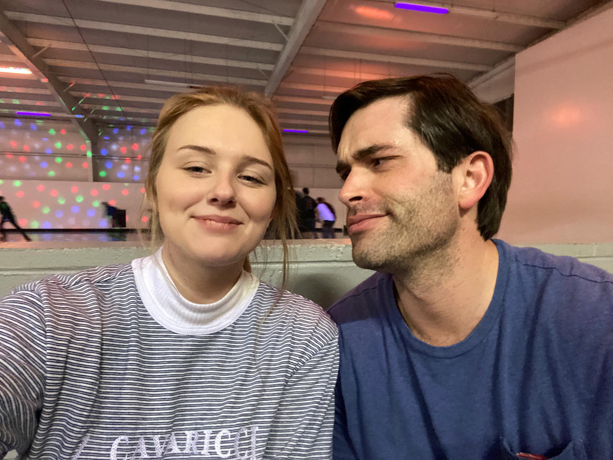 We went roller skating