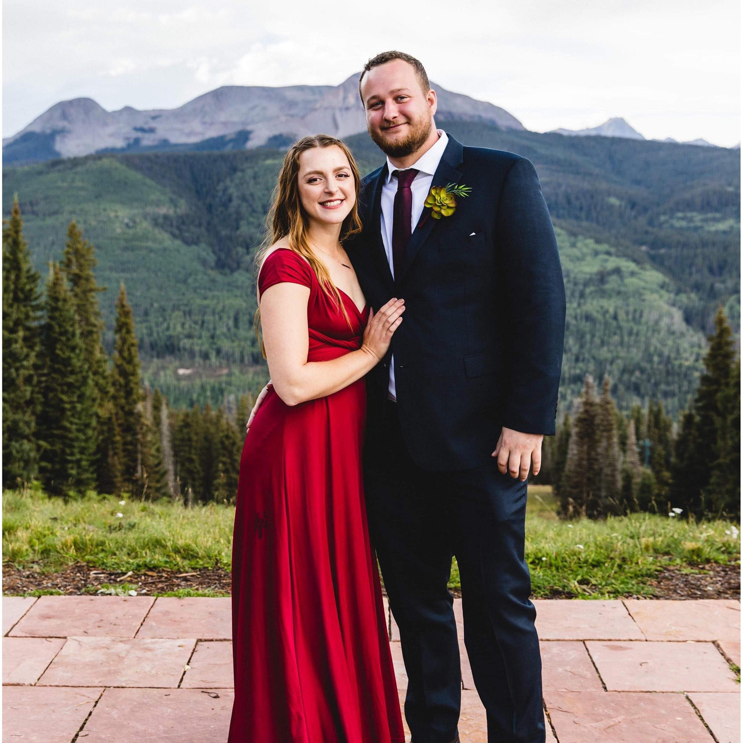 From the mountaintops at 10,000 ft. for Rachel (aka Bummy) and Michael's (aka Walker) wedding...