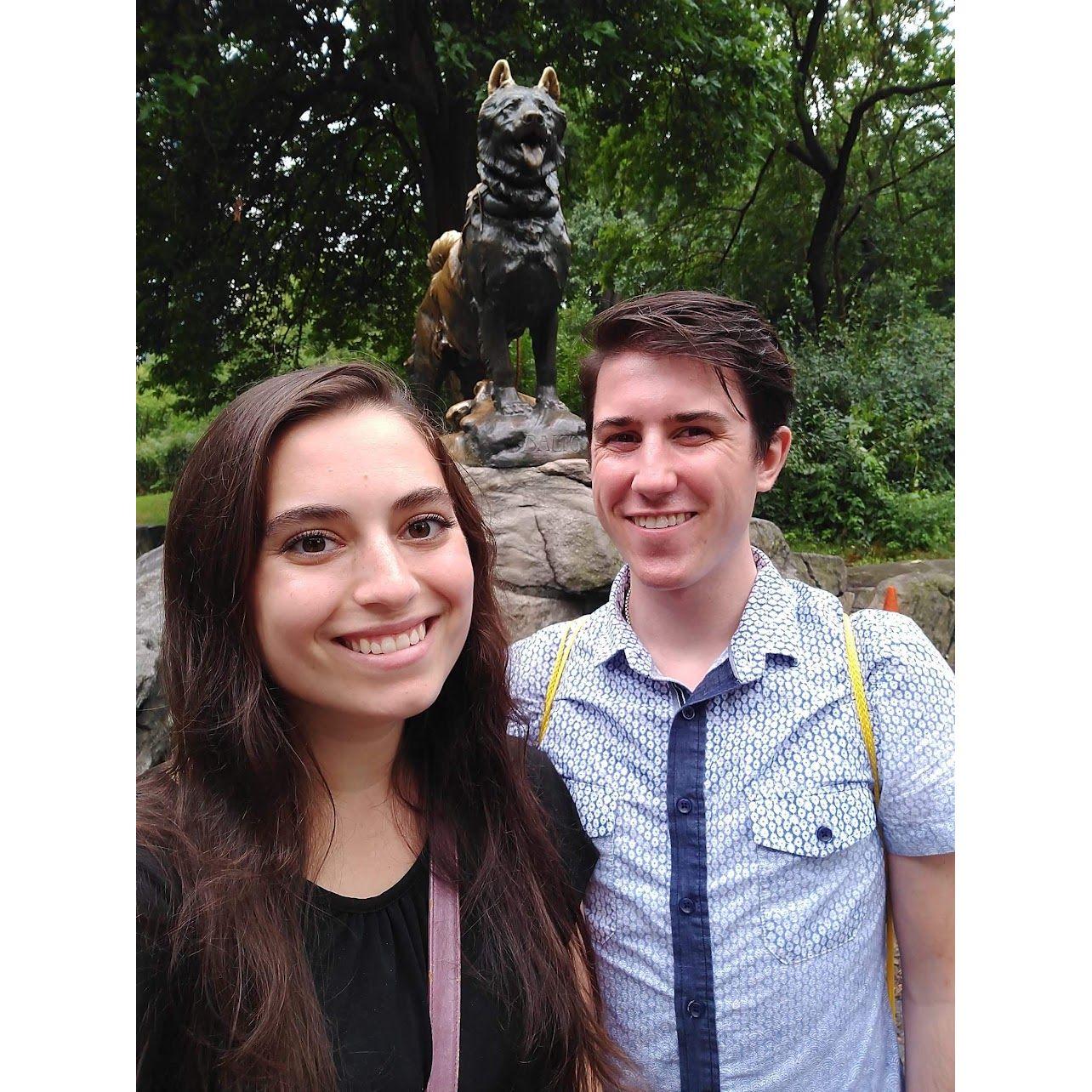 First time visiting NYC together, and Jon's first time seeing Balto!