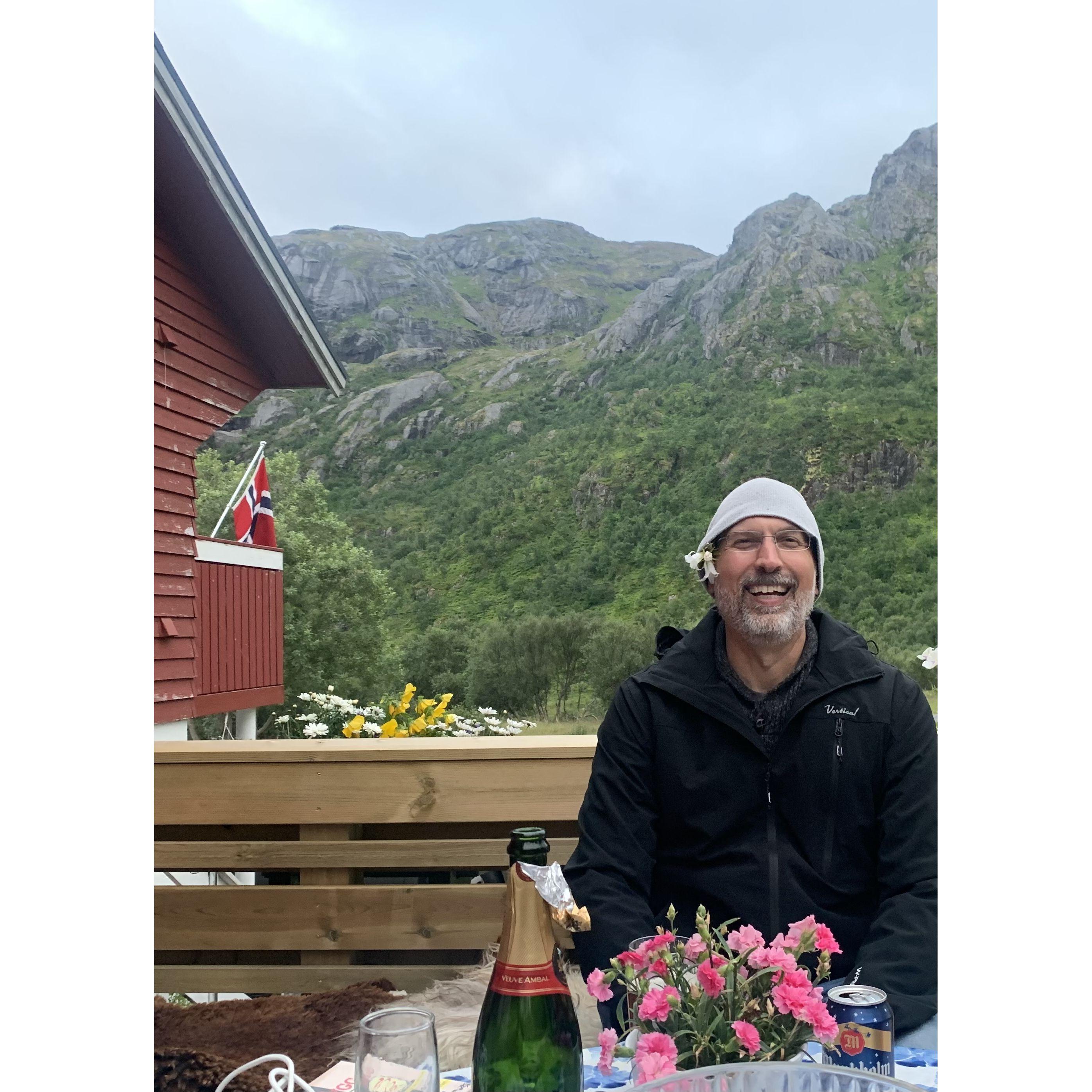 In Lofoten. Look at this guy.