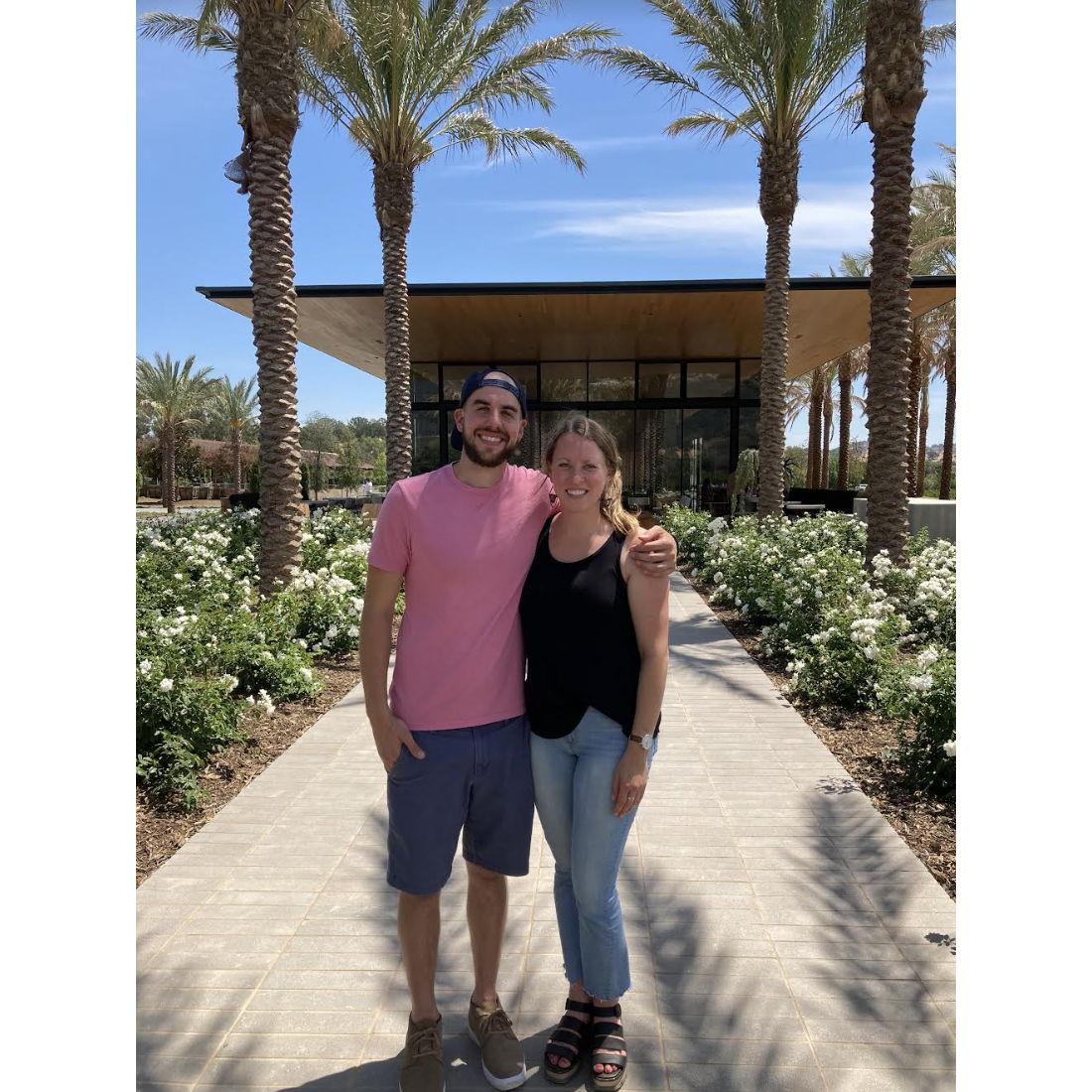 Wine tasting at Caymus Vineyards (CA, 2022).