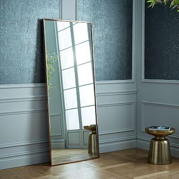 Metal Framed 72" Floor Mirror - Rose Gold
