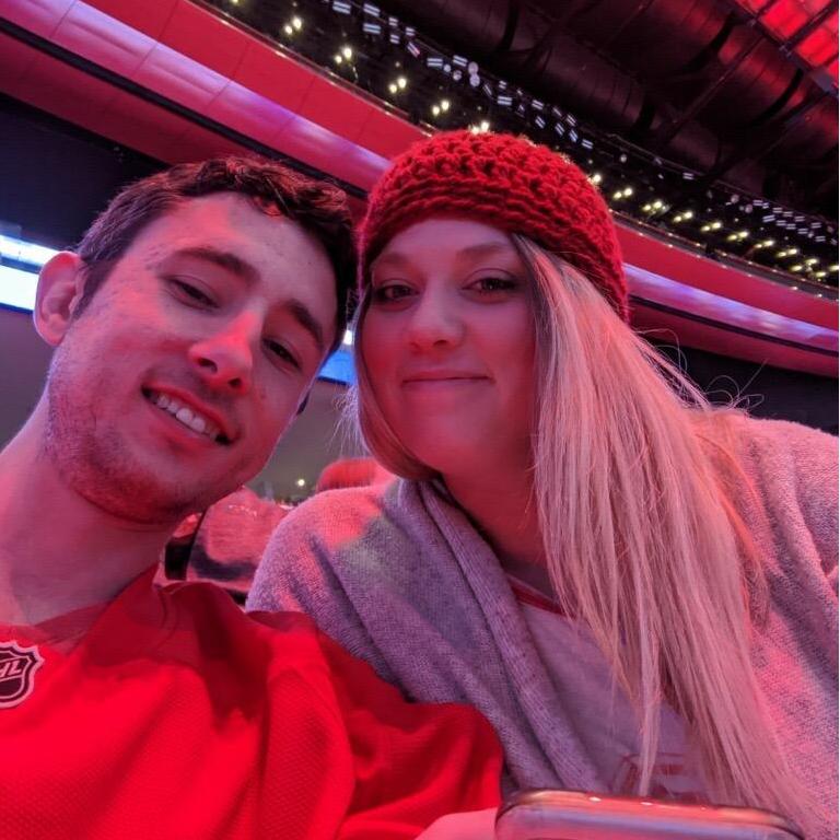 Our first Red Wings game!