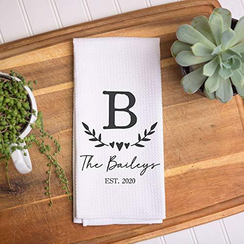 Custom Waffle Weave Dish Towel | Personalized Kitchen Towel | Housewarming Gift | Wedding Gift | Personalized Dish Towel | Hostess Gift