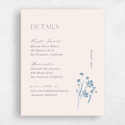 Dusty Blue Wedding Enclosure - Dianora