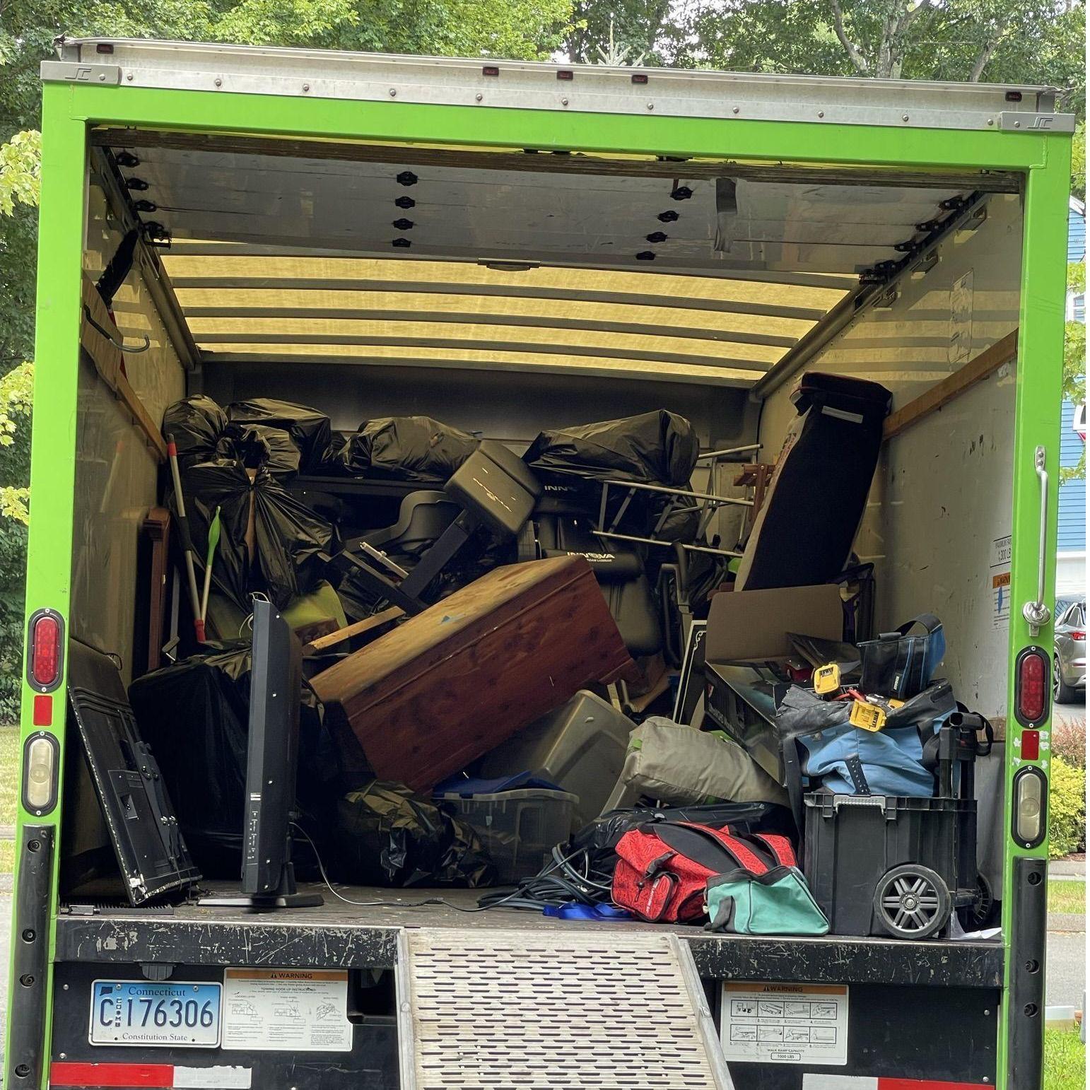 ServPro truckload of trashed belongings