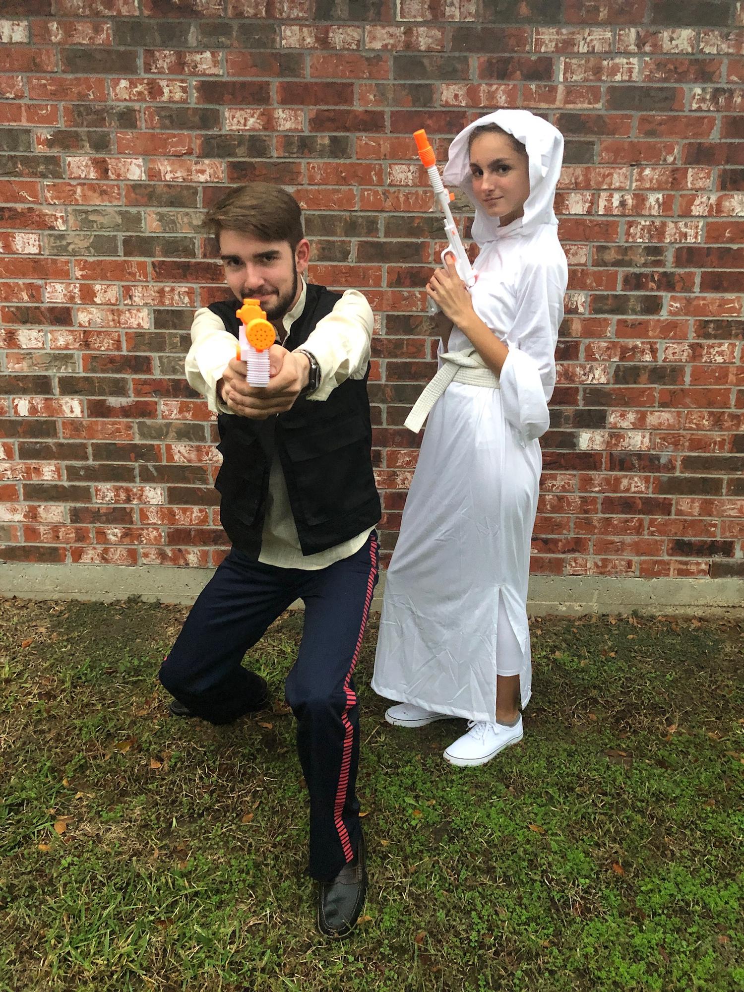 Our first Halloween.
Princess Lea and Han Solo.
October 31st 2018.