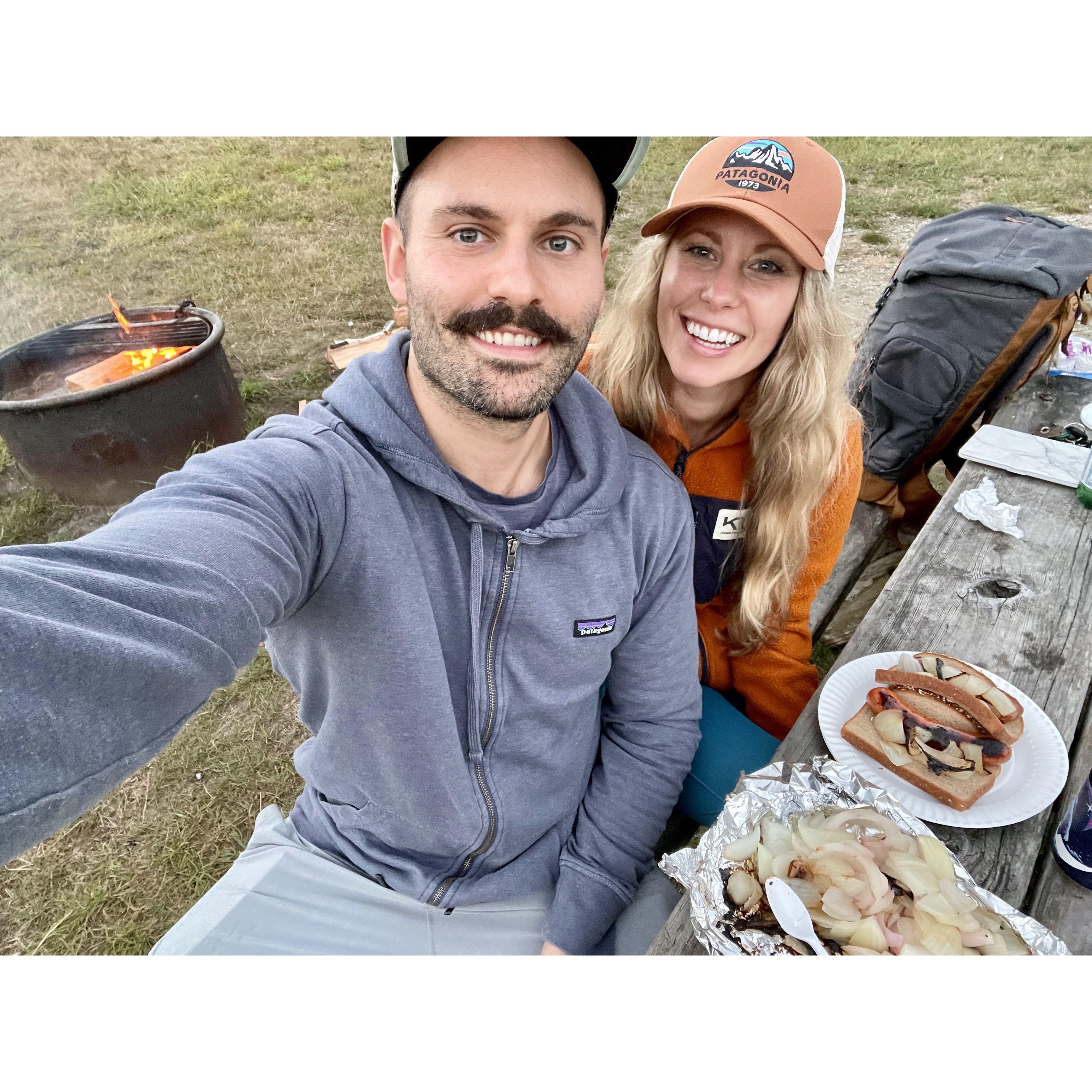 Camping in Orick, CA after a magical day hiking in the Redwood National Park