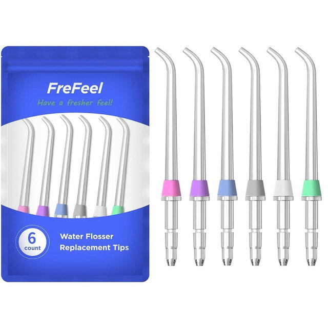 Replacement Heads for Waterpik, Replacement Picks for Water Pik Water Flosser (6 Classic Jet Tips)