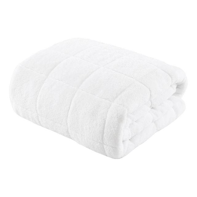 Sherpa 15 lb. Weighted Blanket in White/Natural