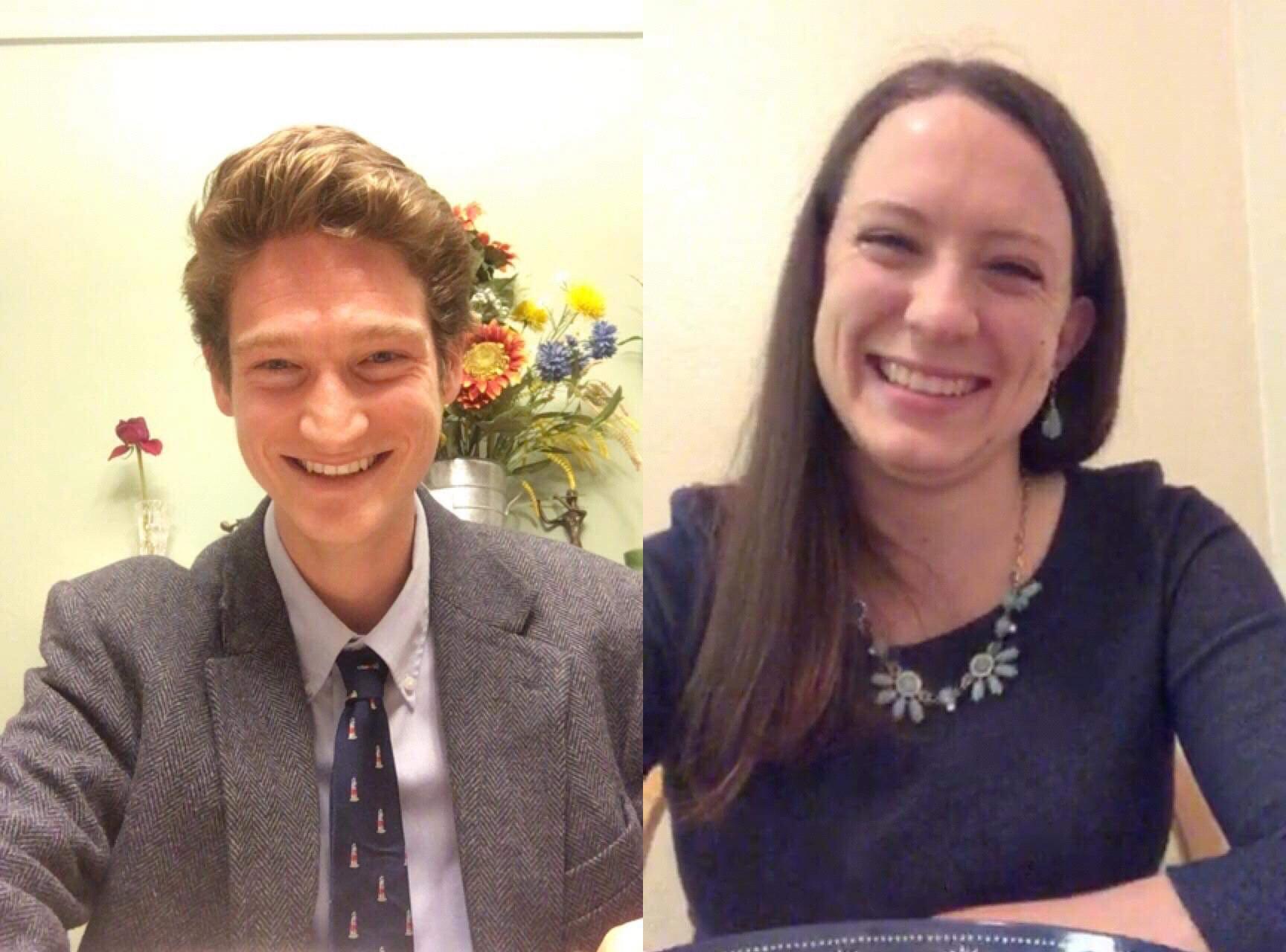Long distance relationships mean lots of fancy dinner Face Time dates