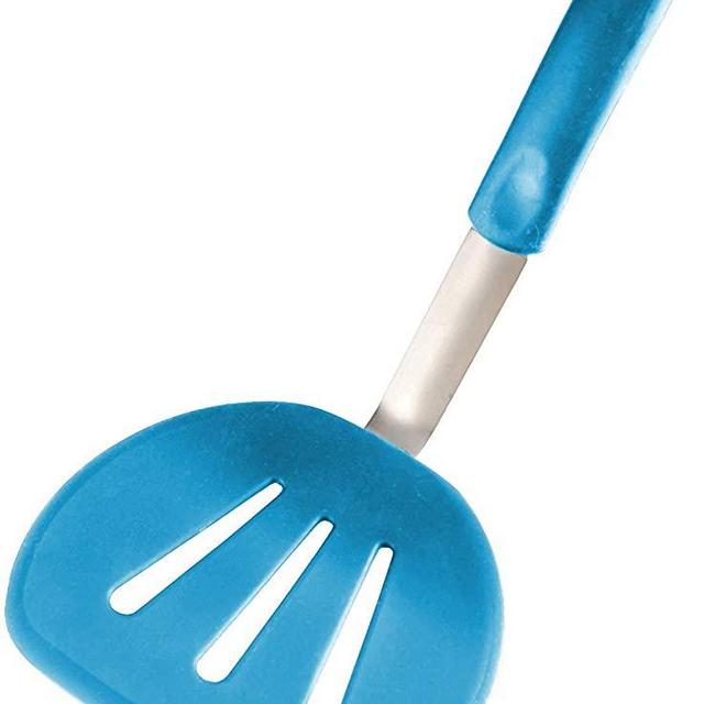 StarPack Premium Flexible Wide Silicone Turner Spatula - High Heat Resistant to 600Â°F, Hygienic One Piece Design, Non Stick Rubber Kitchen Utensil for Fish, Eggs, Pancakes, Cookies & more(Teal Blue)