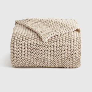 Cotton Fisherman Throw - Natural