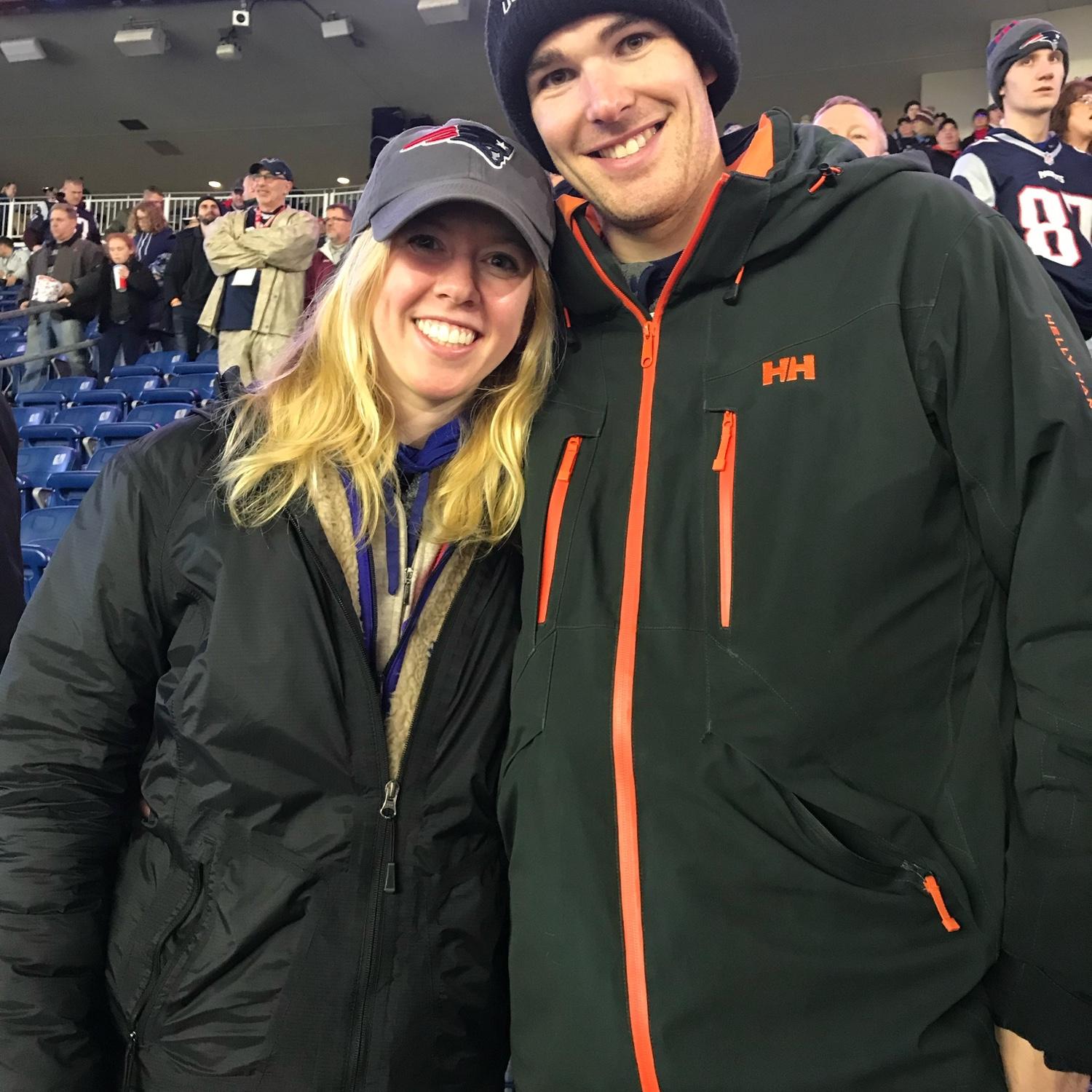 Our first Patriots game!