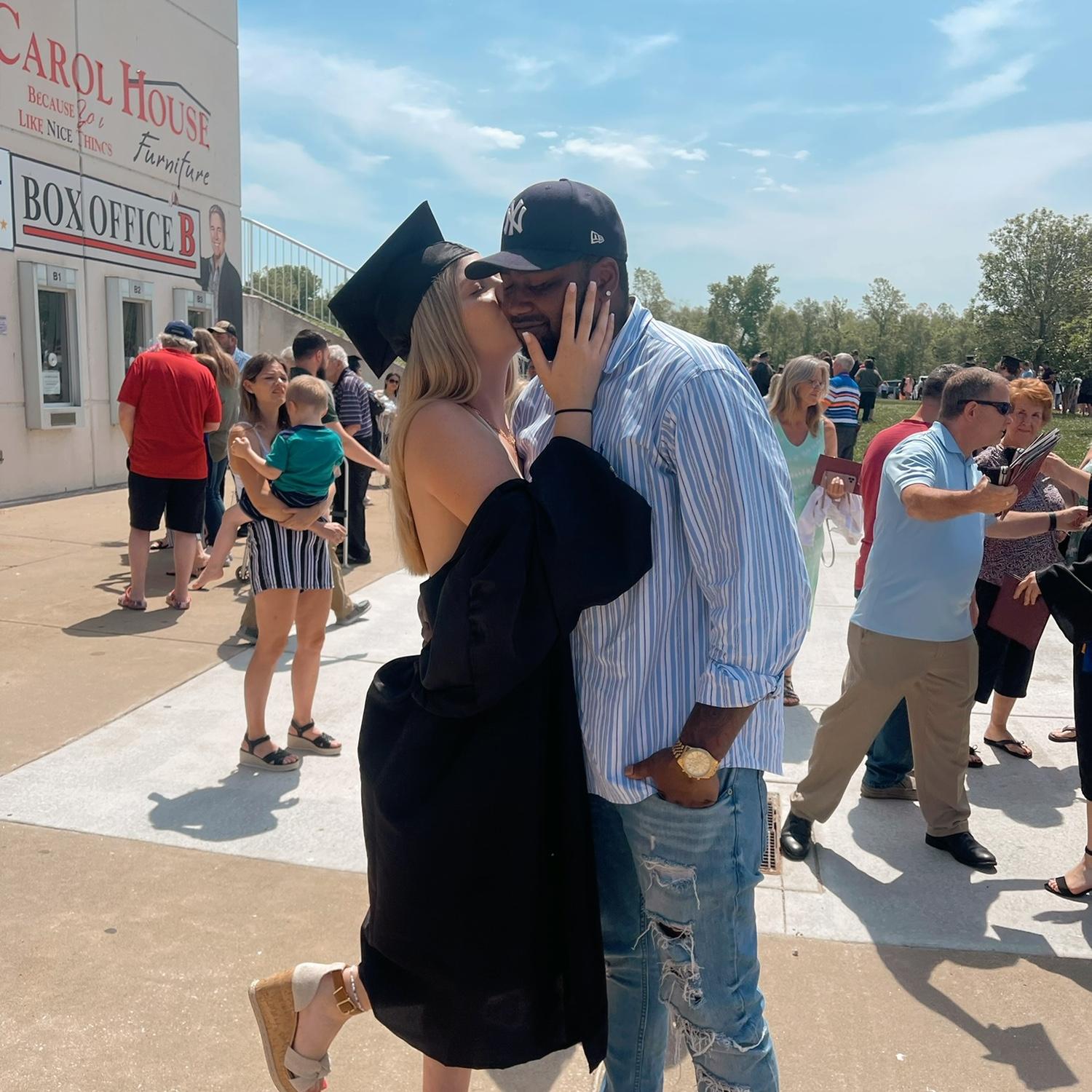 My college graduation day! He’s been there to support me through everything!