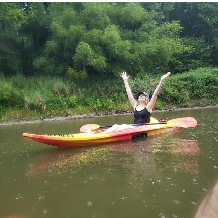 When it poured on us kayaking at Geneva-on-the-Lake