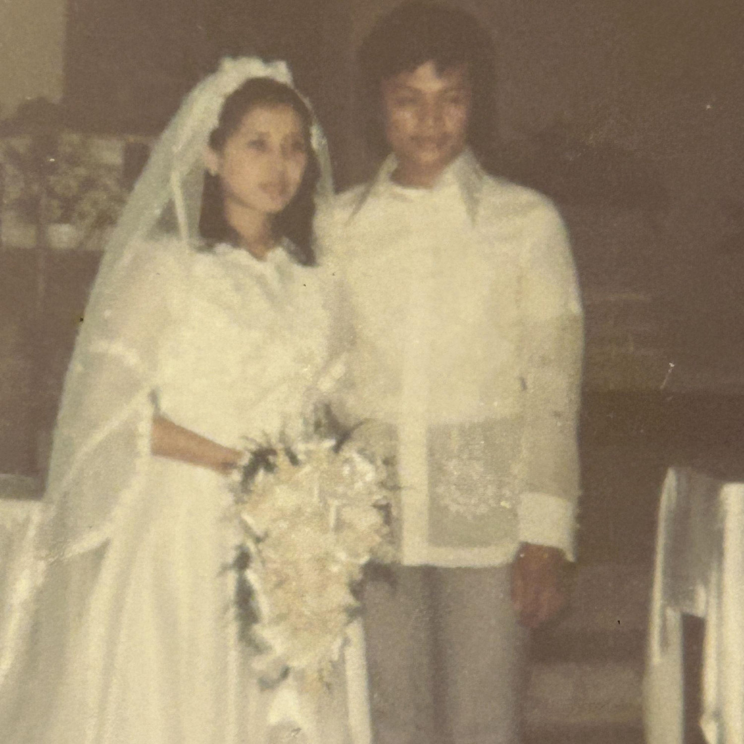 Our wedding 50 years ago.