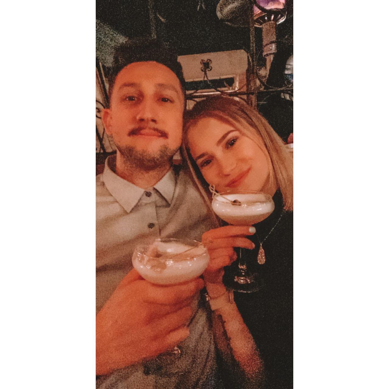 A photo of us on our first anniversary.