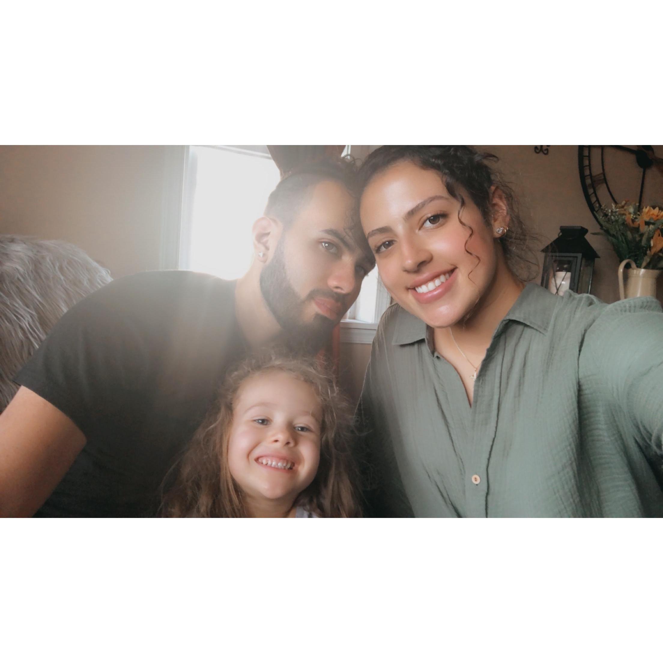 Spending quality time with the family, pic taken with Jayde DeHoyos. May 2020