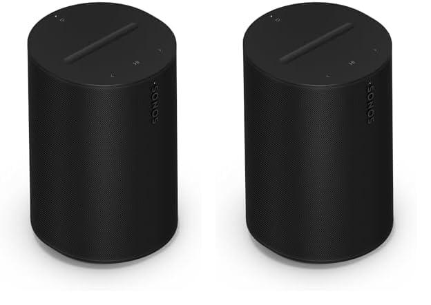 Sonos Era 100 - Black - Wireless, Alexa Enabled Smart Speaker (Pack of 2)