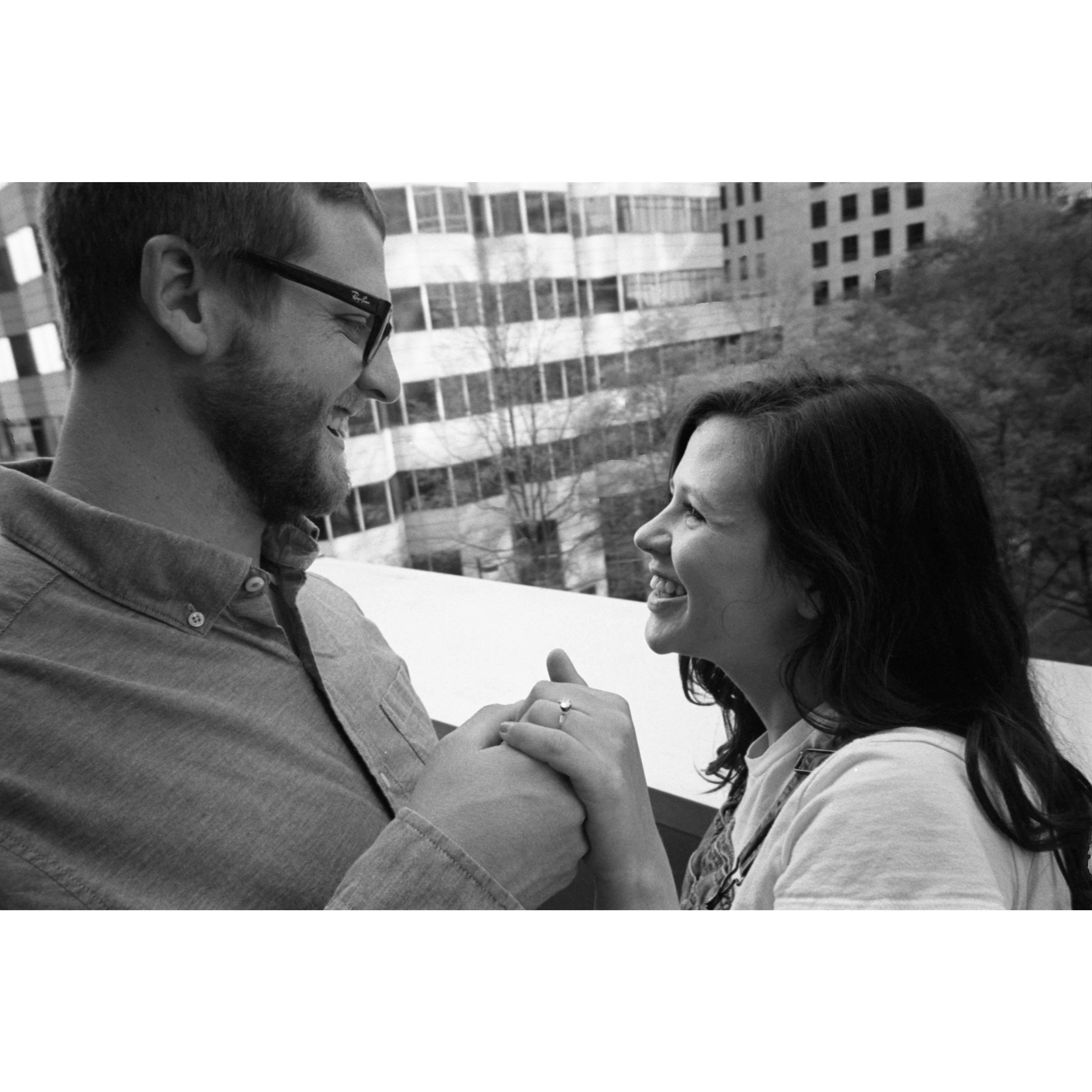 The Typical, "we are getting married" photo