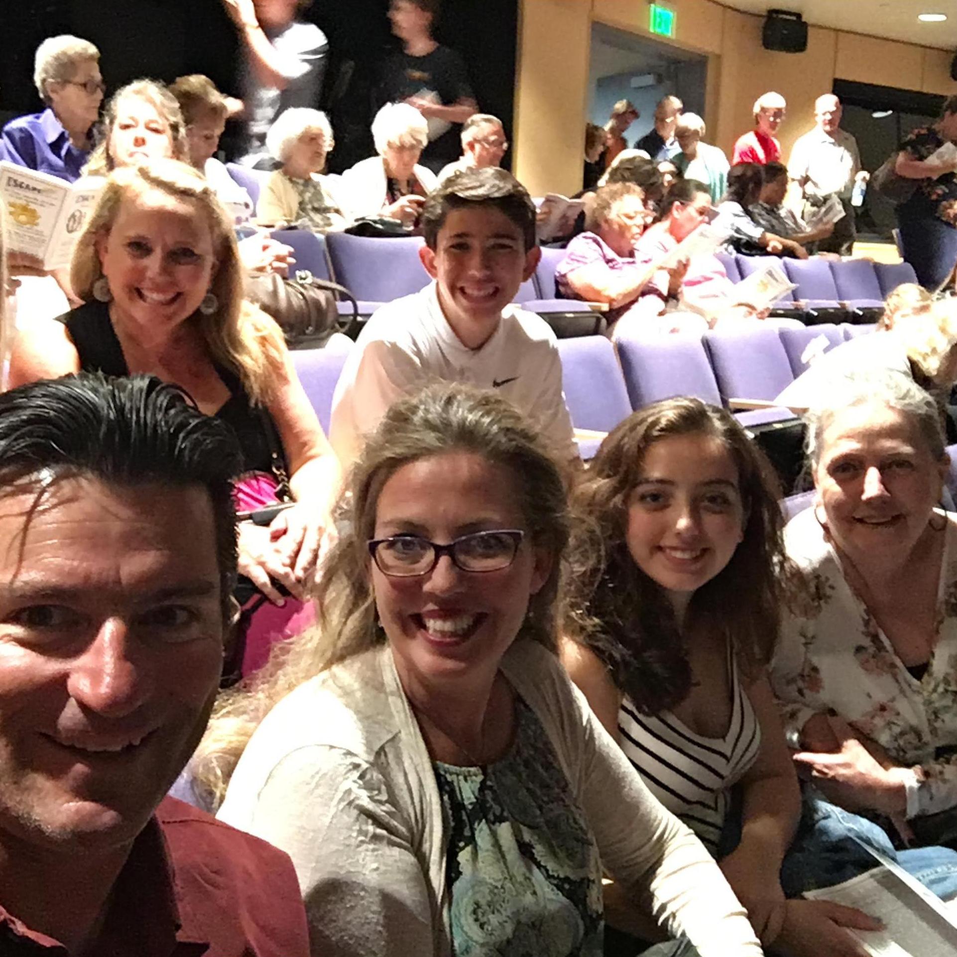 We always also love to get to Los Angeles to watch our niece Madison perform - June of 2018