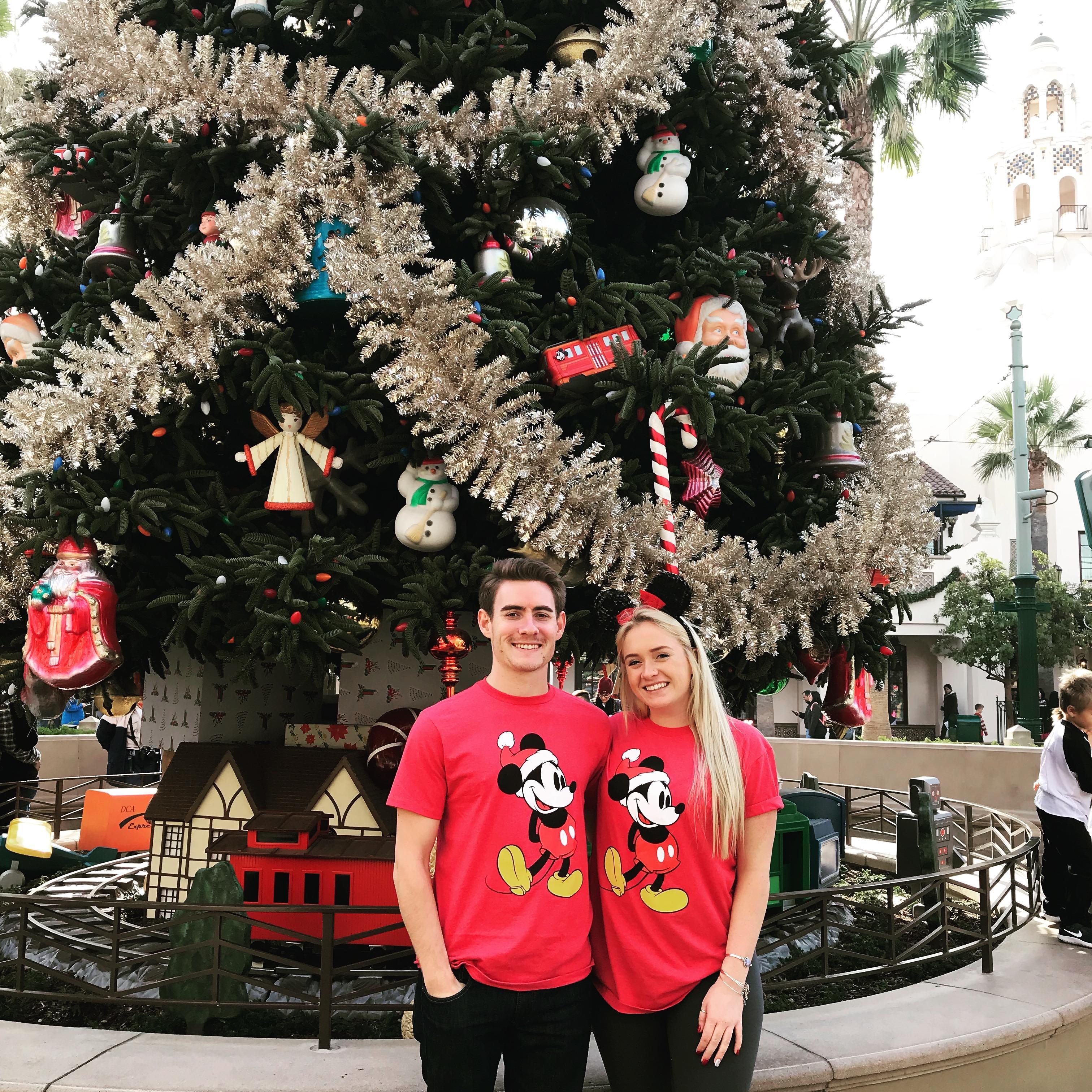 Christmas in California means short sleeves and Disneyland!