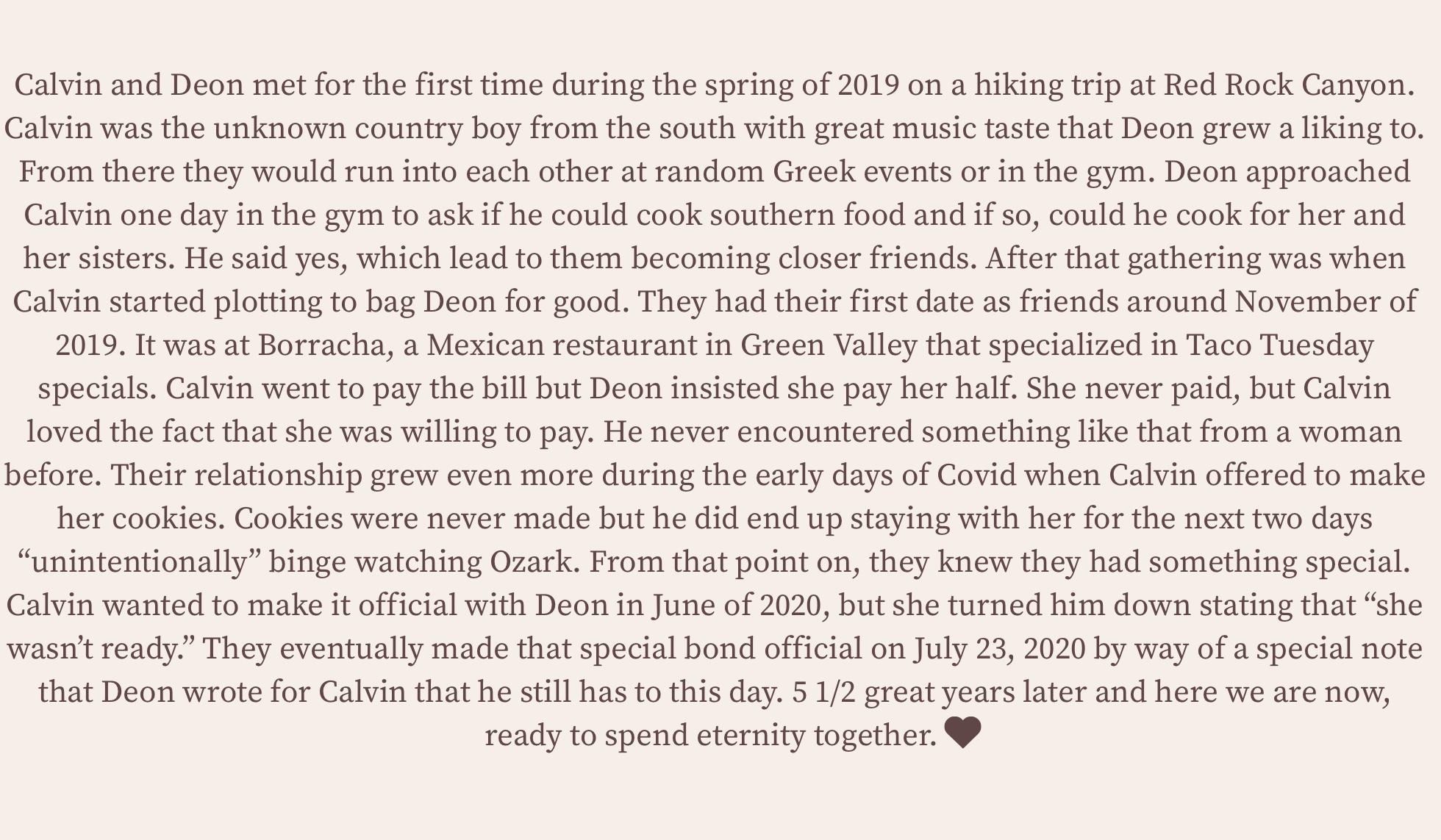 The Wedding Website of Calvin Jones and Deon Gee