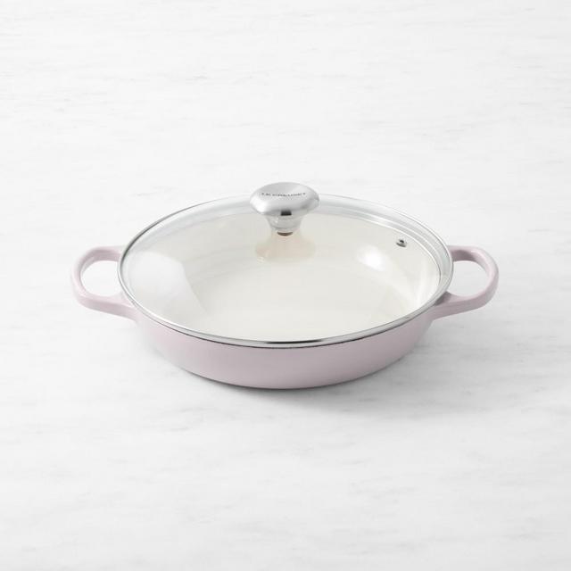 Le Creuset Signature Enameled Cast Iron Braiser with Glass Lid, 2 1/4-Qt., Shallot